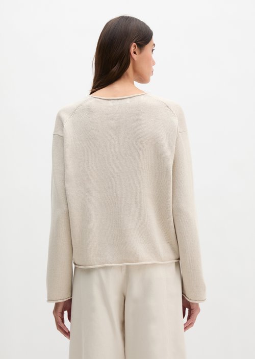 Oversize-Pullover — Grey Silk