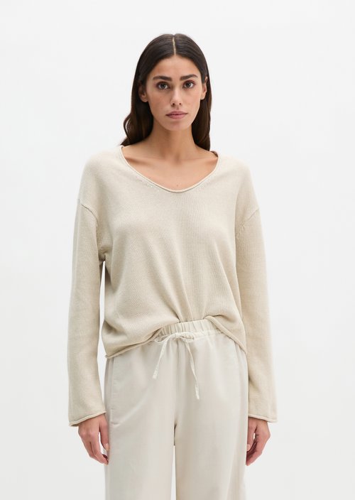 Oversize-Pullover — Grey Silk