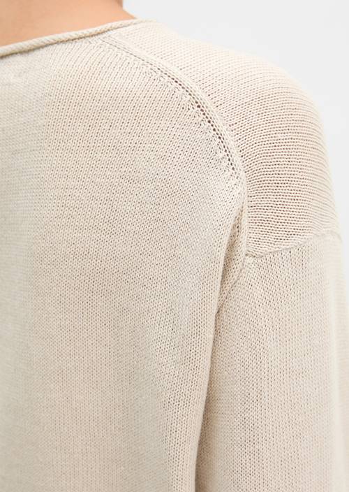 Oversize-Pullover Grey Silk in Detailansicht