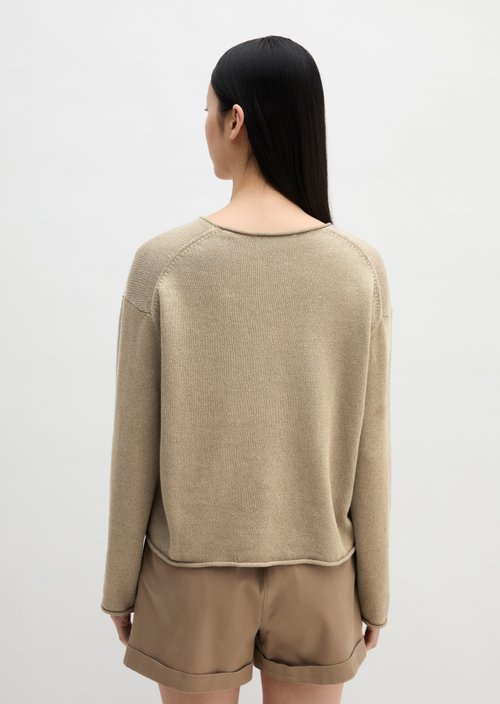 Oversize-Pullover — Earthy Taupe