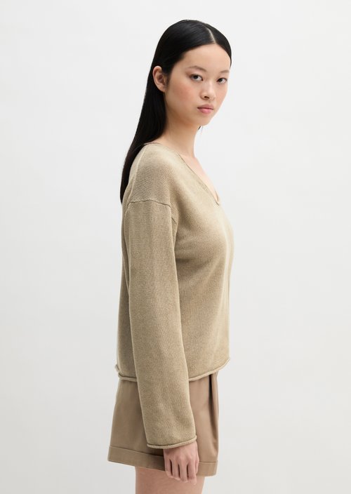 Oversize-Pullover — Earthy Taupe