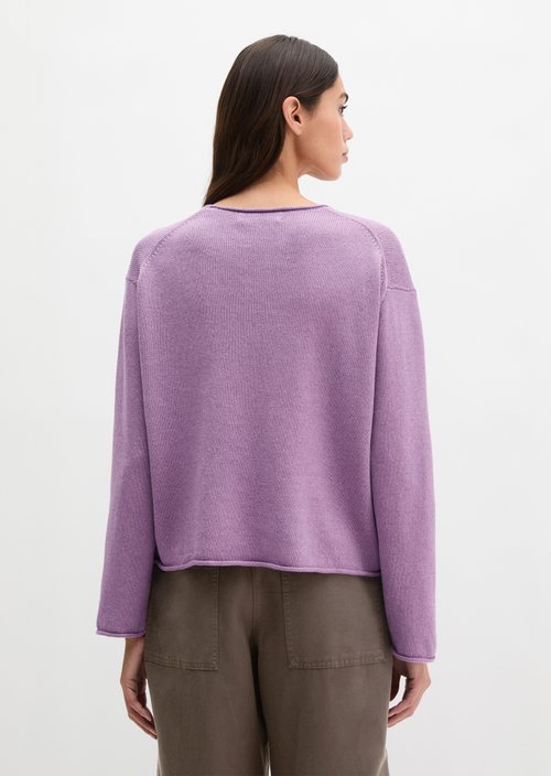 Oversize-Pullover — Warm Lilac
