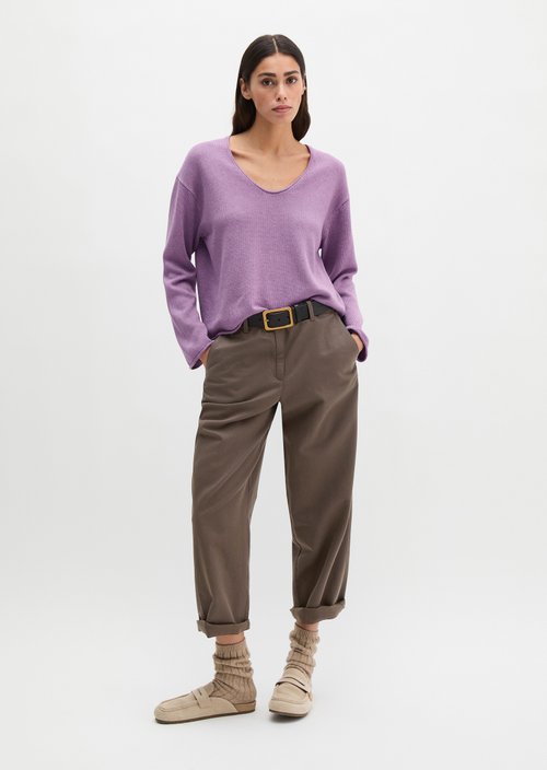 Oversize-Pullover — Warm Lilac