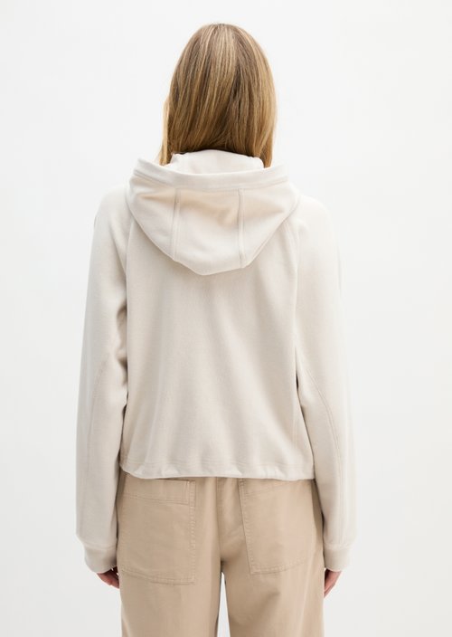 DfC Hoodie sweat jacket relaxed — Grey Silk (alternate view)