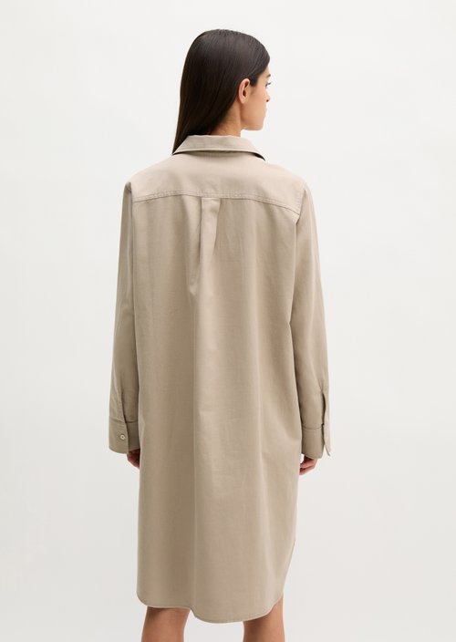 Relaxed shirt dress — Earthy Taupe