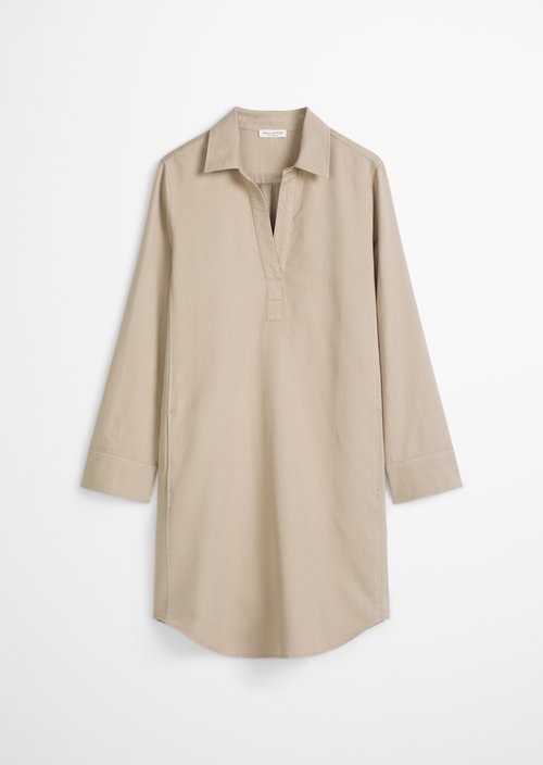 Relaxed shirt dress — Earthy Taupe