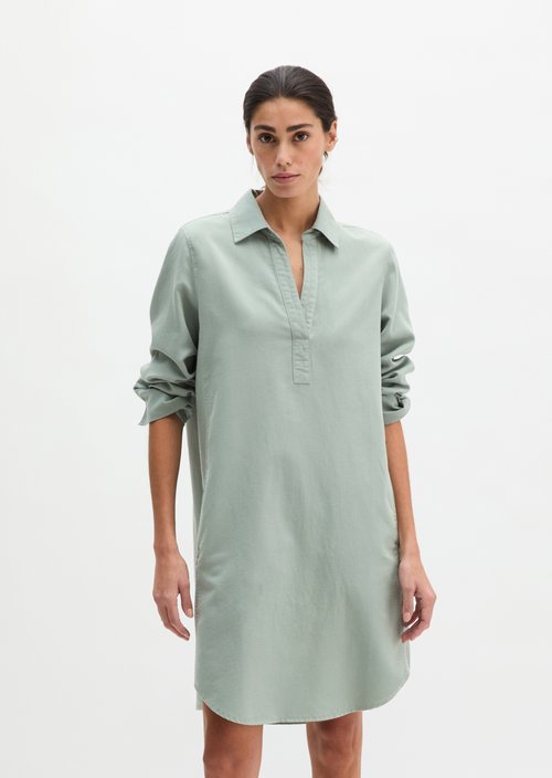 Relaxed shirt dress — Fresh Sage