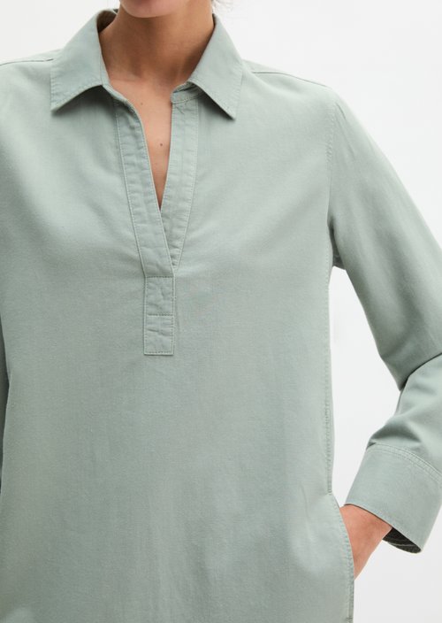 Relaxed shirt dress — Fresh Sage