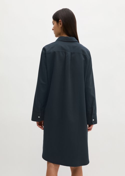 Relaxed shirt dress — Deep Night Blue