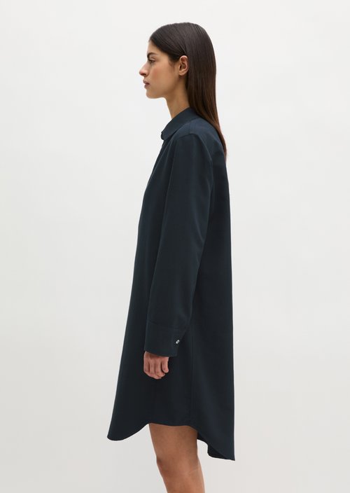 Relaxed shirt dress — Deep Night Blue