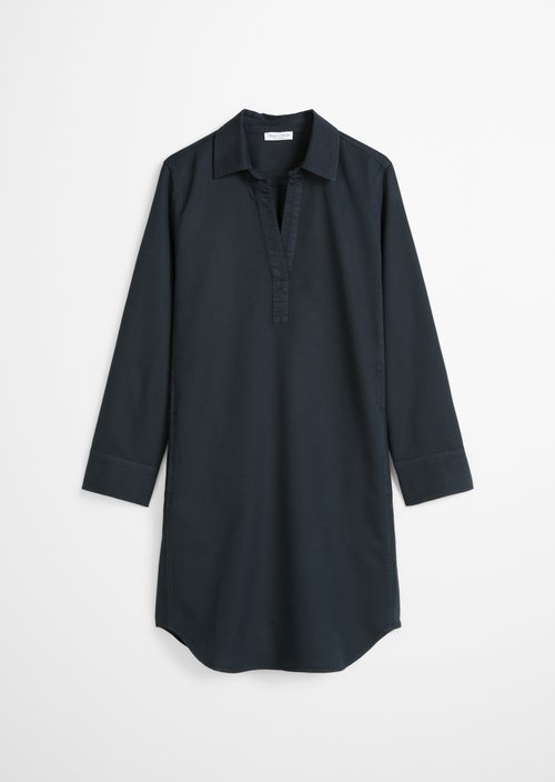 Relaxed shirt dress — Deep Night Blue