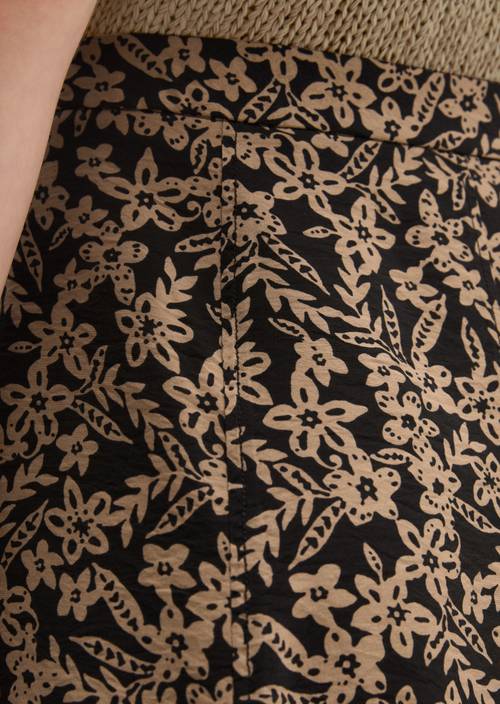 Jupe à imprimé froissé régulière Dark Blue en vue détaillée