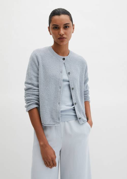 Cardigan regular Grey Horizon in Frontalansicht