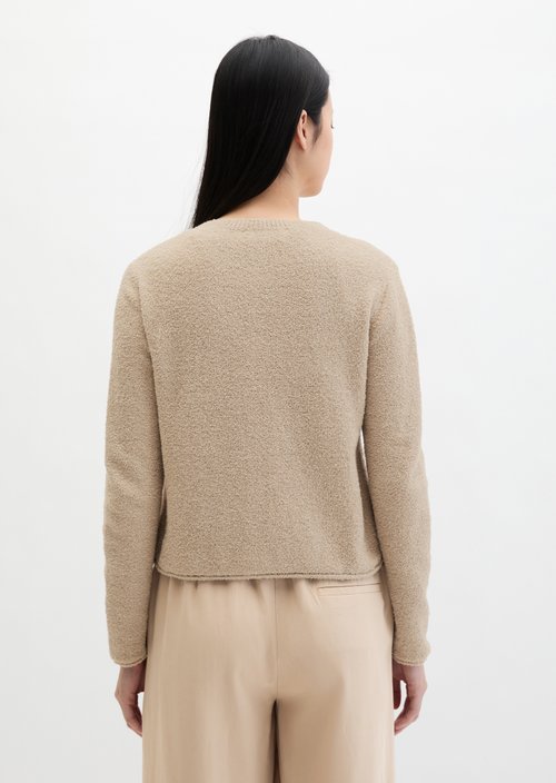 Cardigan regular — Linen Beige