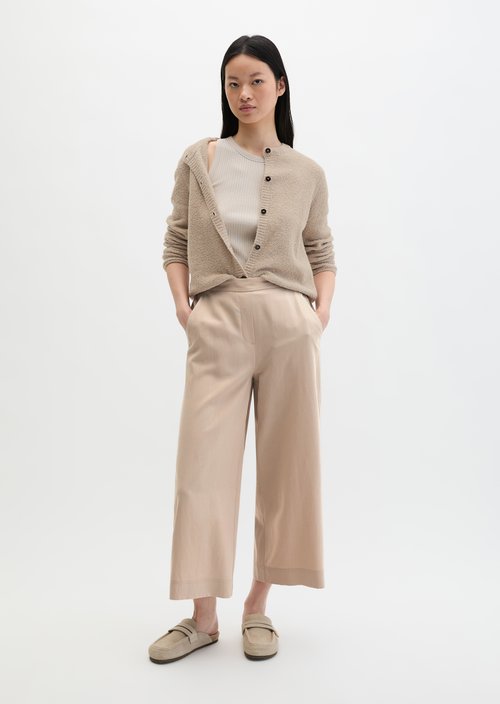 Cardigan regular — Linen Beige