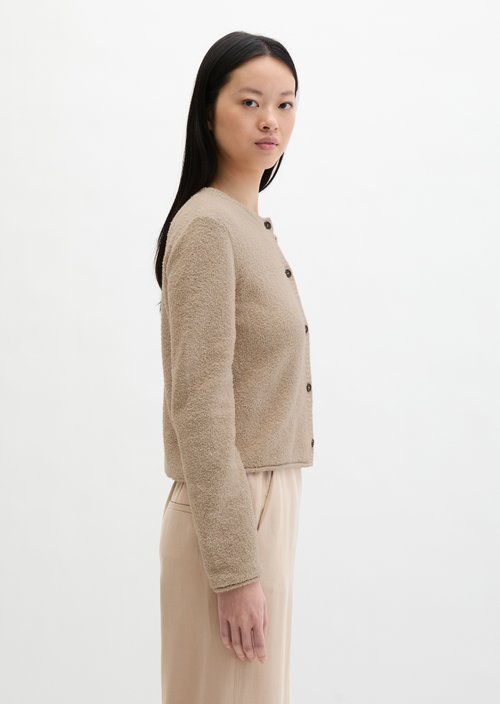 Cardigan regular — Linen Beige