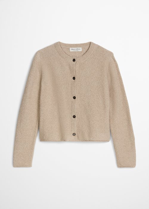 Cardigan regular — Linen Beige