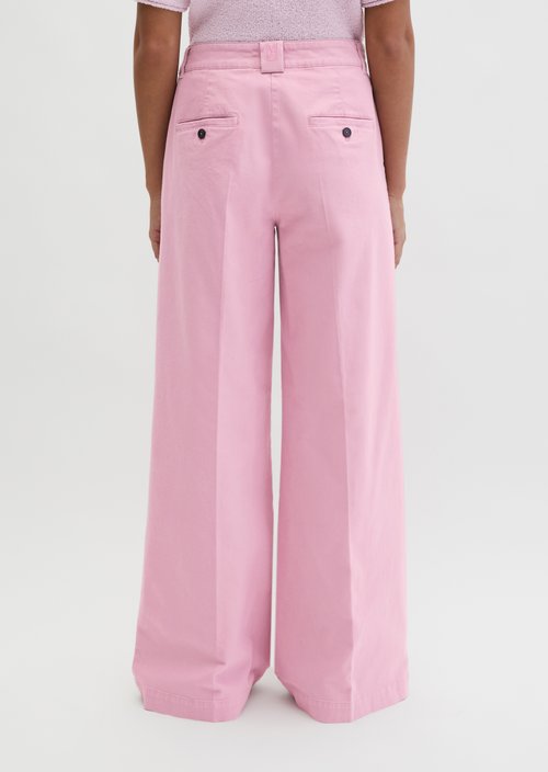 Trousers model Margo wide — Medium Pink