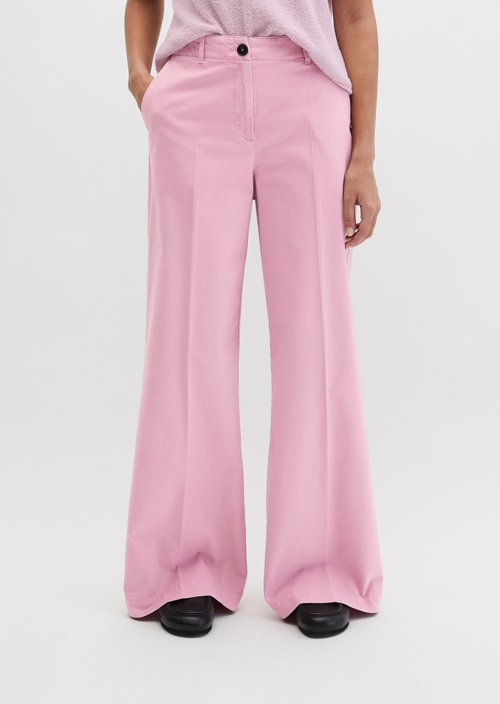 Trousers model Margo wide — Medium Pink