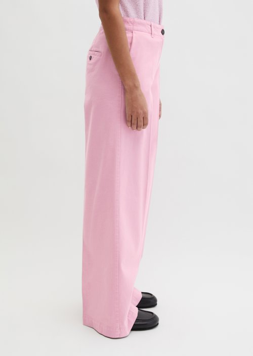 Trousers model Margo wide — Medium Pink