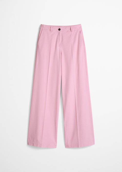 Trousers model Margo wide — Medium Pink