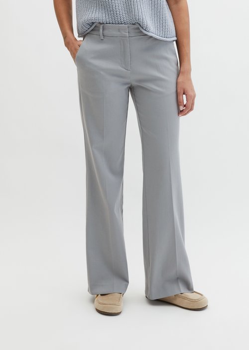 Trousers model Marthe flared — Grey Horizon