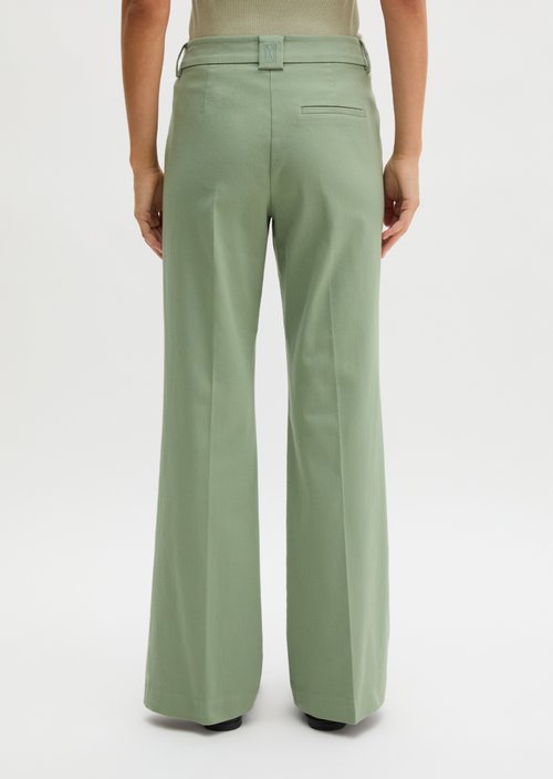 Trousers model Marthe flared — Fresh Sage