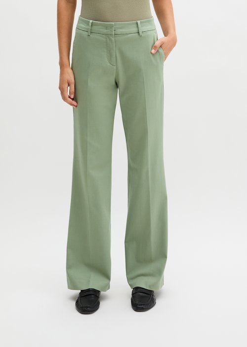 Trousers model Marthe flared — Fresh Sage