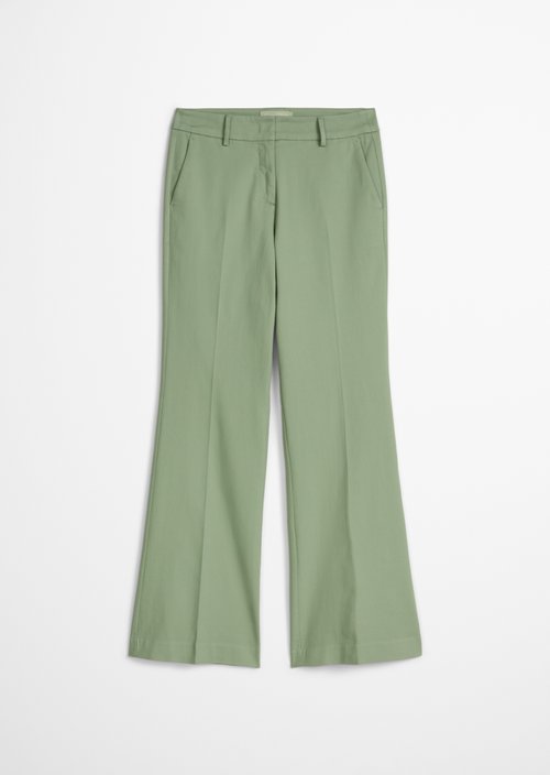 Trousers model Marthe flared — Fresh Sage