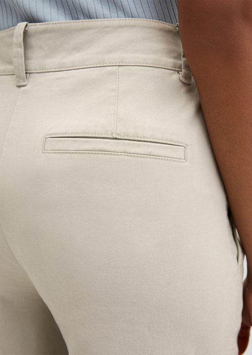 Straight leg pants — Linen Beige