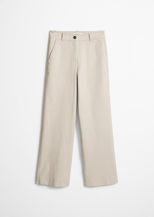 Straight leg pants — Linen Beige