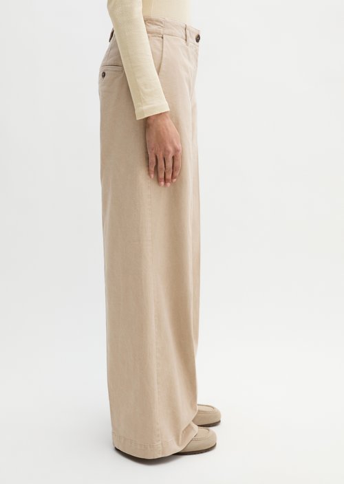 Trousers model Margo wide — Smooth Sand