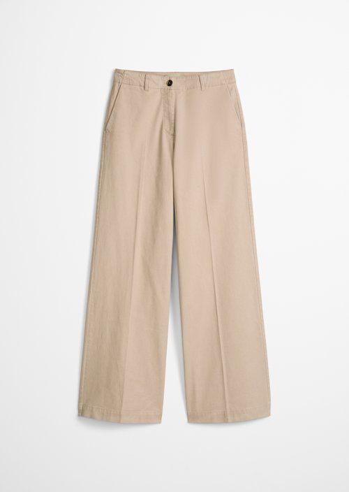 Trousers model Margo wide — Smooth Sand