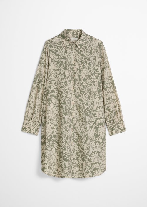 Relaxed shirt dress — Light Green