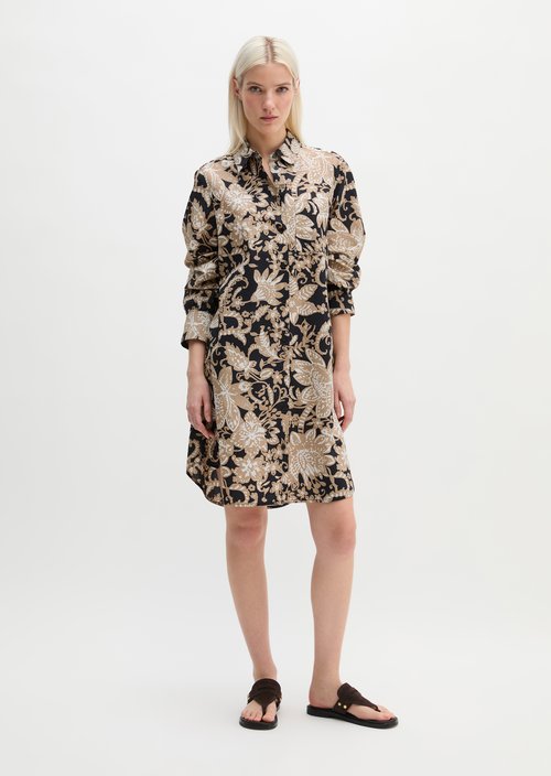 Relaxed shirt dress — Light Brown