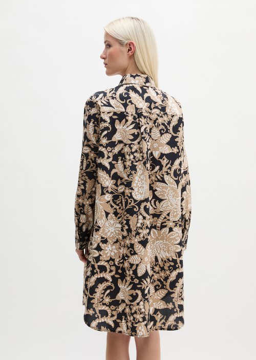 Relaxed shirt dress — Light Brown