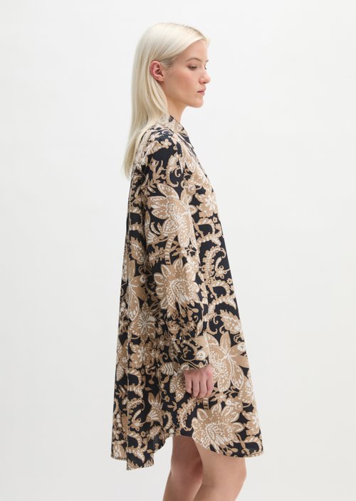 Relaxed shirt dress — Light Brown