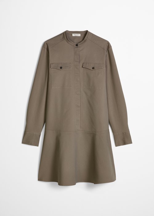 Relaxed short dress — Chalky Brown
