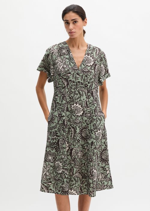 Crinkle dress shaped — Light Green