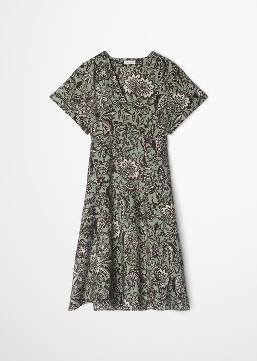 Crinkle dress shaped — Light Green