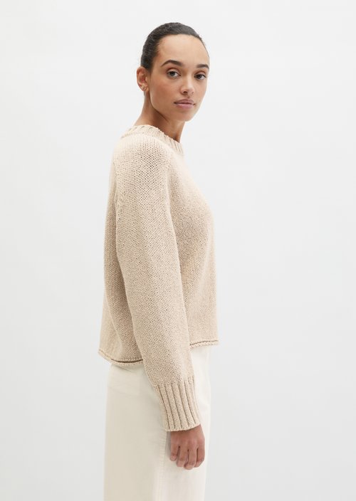 Oversize sweater — Linen Beige