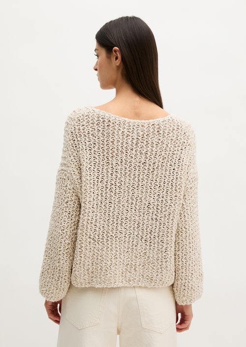 Sweater loose cropped — Grey Silk