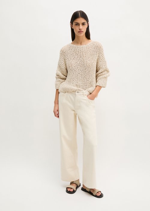 Sweater loose cropped — Grey Silk