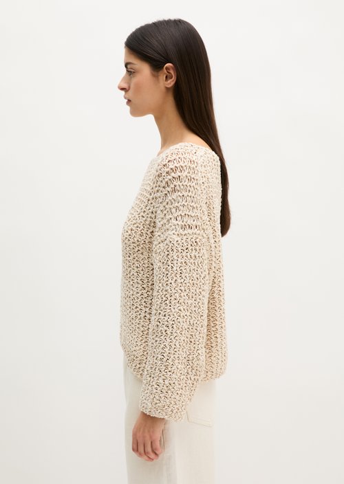 Sweater loose cropped — Grey Silk