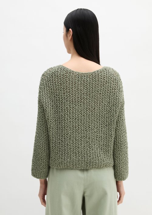 Sweater loose cropped — Fresh Sage