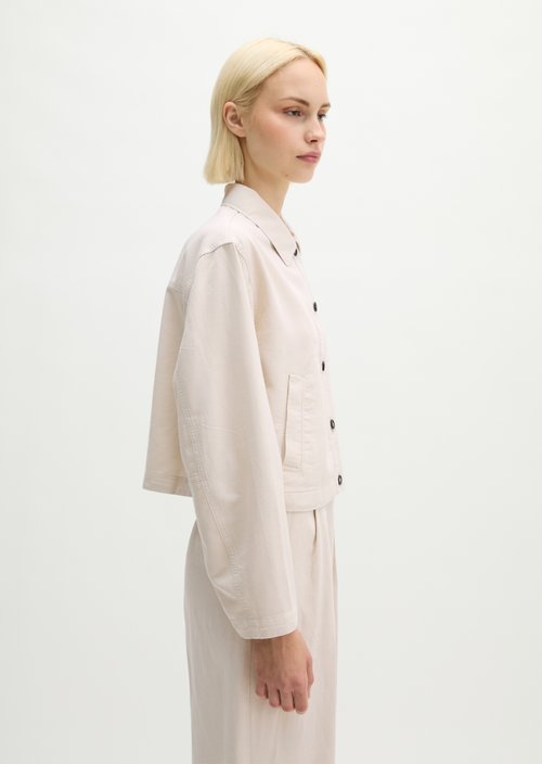 Indoor jacket A-Shape — Grey Silk