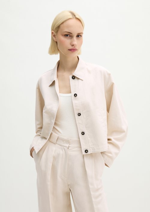 Indoor jacket A-Shape — Grey Silk