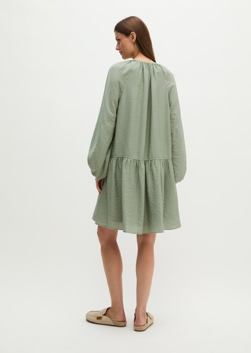 A-shape crinkle dress — Fresh Sage