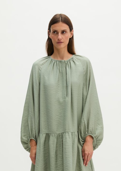 A-shape crinkle dress — Fresh Sage