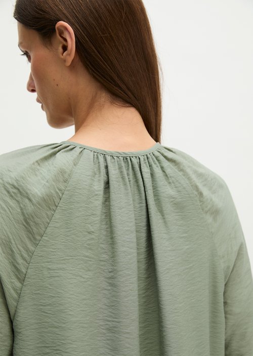 A-shape crinkle dress — Fresh Sage